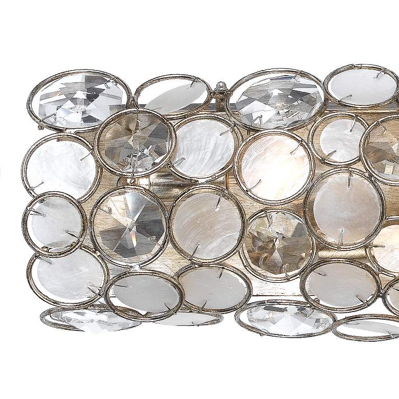 Image 2 Crystorama Palla 24" Wide Antique Silver Bath Light more views