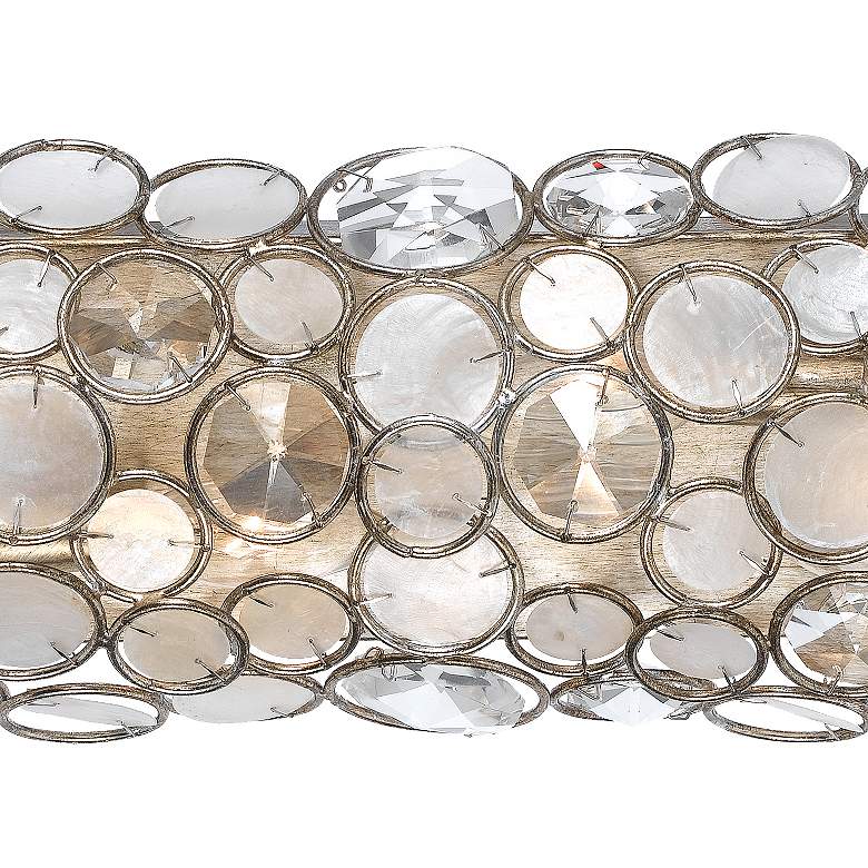 Image 3 Crystorama Palla 24" Wide Antique Silver Bath Light more views