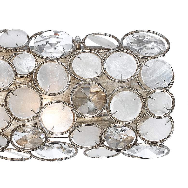 Image 4 Crystorama Palla 24" Wide Antique Silver Bath Light more views