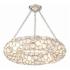 Crystorama Palla 24" Wide Antique Silver Ring Pendant Light