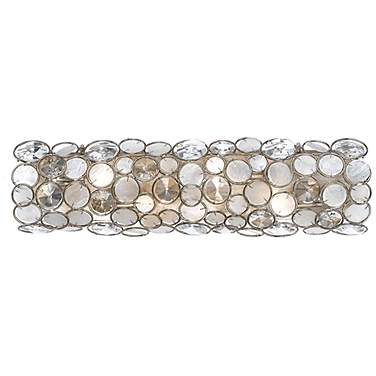 Crystorama Palla 24" Wide Antique Silver Bath Light