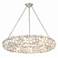 Crystorama Palla 32" Wide Antique Silver 8-Light Chandelier