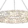 6_Crystorama Palla 32" Wide Antique Silver 8-Light Chandelier more views