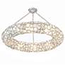 5_Crystorama Palla 32"W Antique Silver Ceiling Light more views