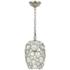 Crystorama Palla 8 1/2" Wide Antique Silver Mini Pendant