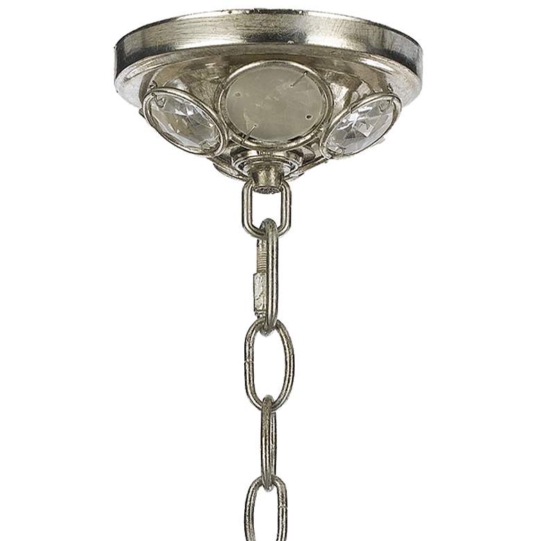 Image 4 Crystorama Palla 8 1/2" Wide Antique Silver Mini Pendant more views