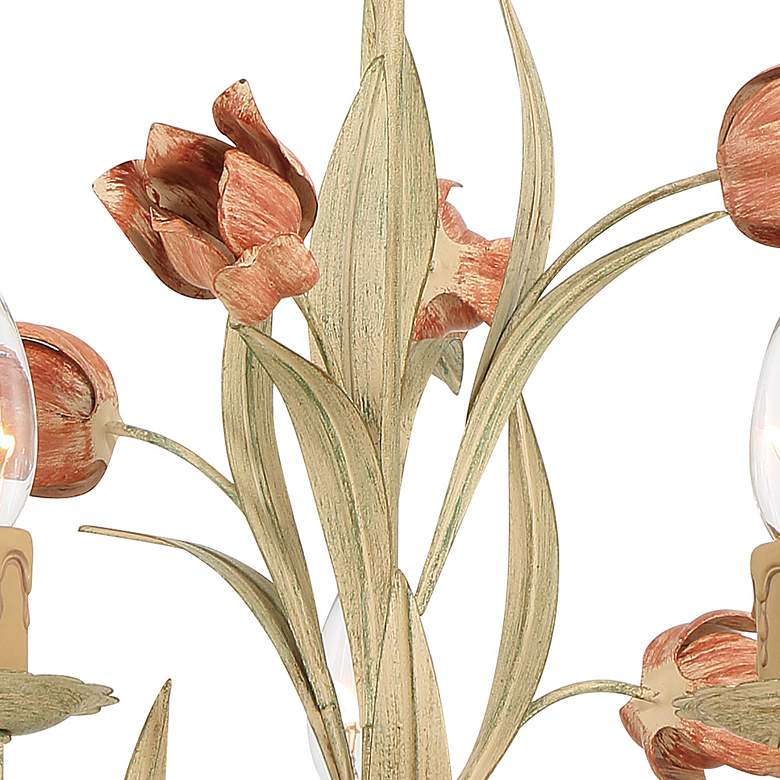 Image 5 Crystorama Paris Flea Market 19" Wide Tulip Flower Chandelier more views