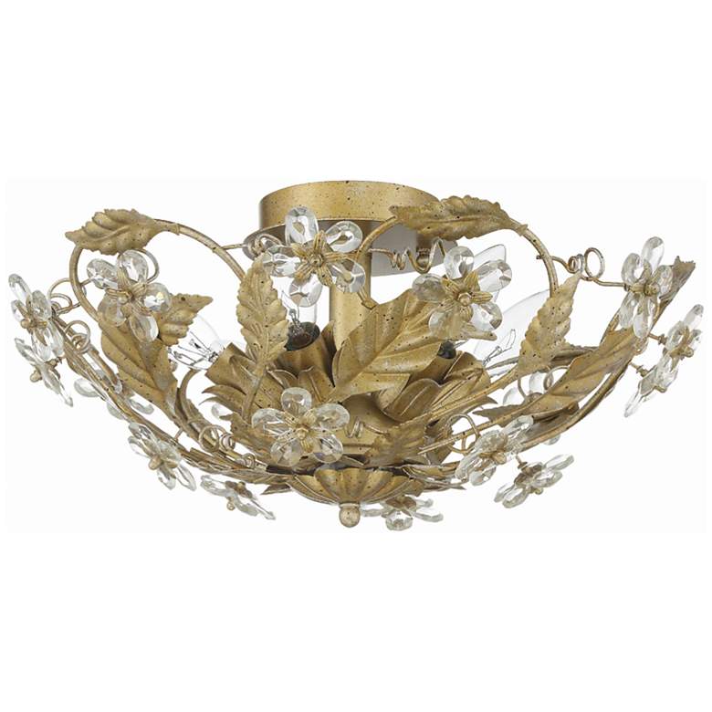 Image 6 Crystorama Paris Market 16" Wide Gold Leaf 6-Light Ceiling Light more views