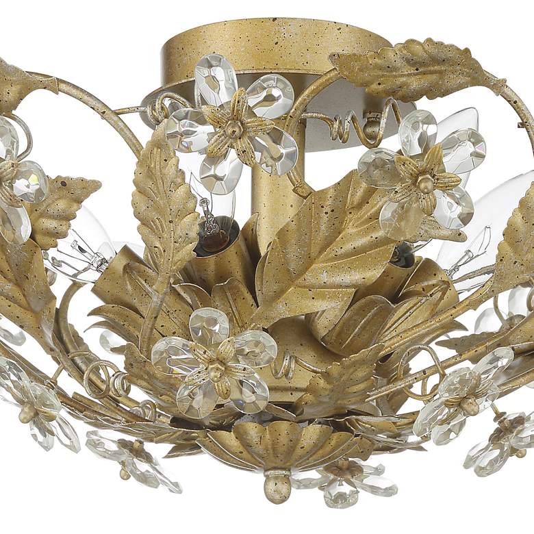 Image 7 Crystorama Paris Market 16" Wide Gold Leaf 6-Light Ceiling Light more views