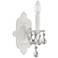 Crystorama Paris Market 9 1/2" High Wet White Wall Sconce