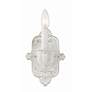 3_Crystorama Paris Market 9 1/2"H Antique White Wall Sconce more views