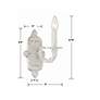 5_Crystorama Paris Market 9 1/2"H Antique White Wall Sconce more views