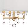 Crystorama Paxton 16" Wide Antique Gold 4-Light Chandelier