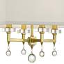 Crystorama Paxton 16" Wide Antique Gold Ceiling Light