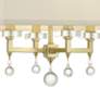 3_Crystorama Paxton 16" Wide Antique Gold Ceiling Light more views