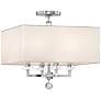 Crystorama Paxton 16" Wide Polished Nickel Ceiling Light