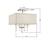5_Crystorama Paxton 16" Wide Polished Nickel Ceiling Light more views