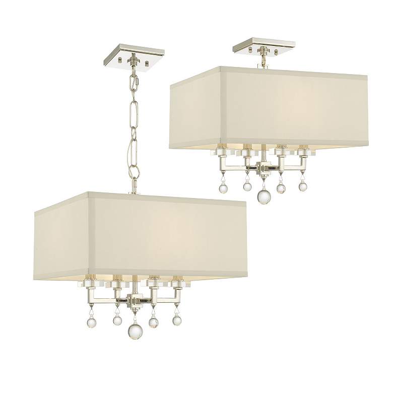 Image 3 Crystorama Paxton 16"W Polished Nickel 4-Light Chandelier more views