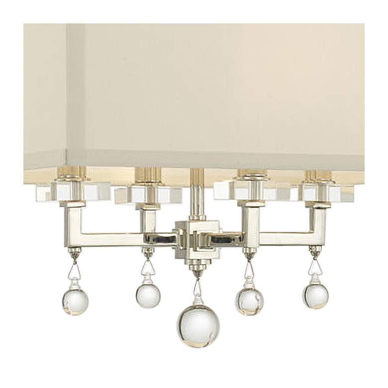Image 4 Crystorama Paxton 16"W Polished Nickel 4-Light Chandelier more views