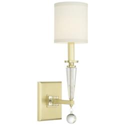 Crystorama Paxton 17" High Antique Gold Metal Wall Sconce
