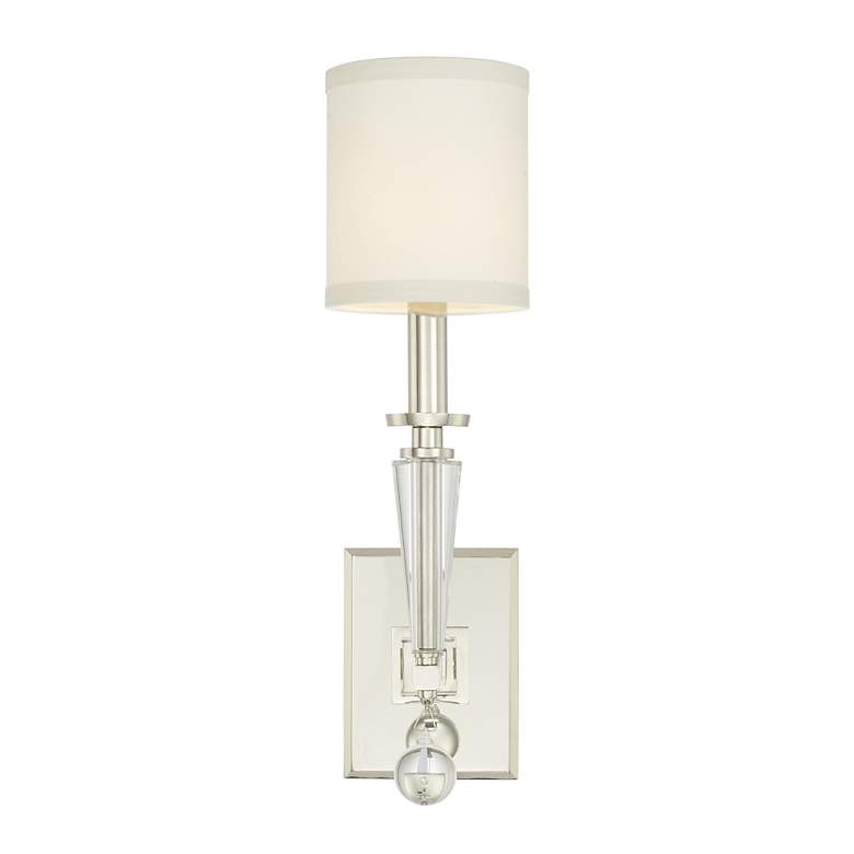 Image 2 Crystorama Paxton 17" High Nickel Sconce more views