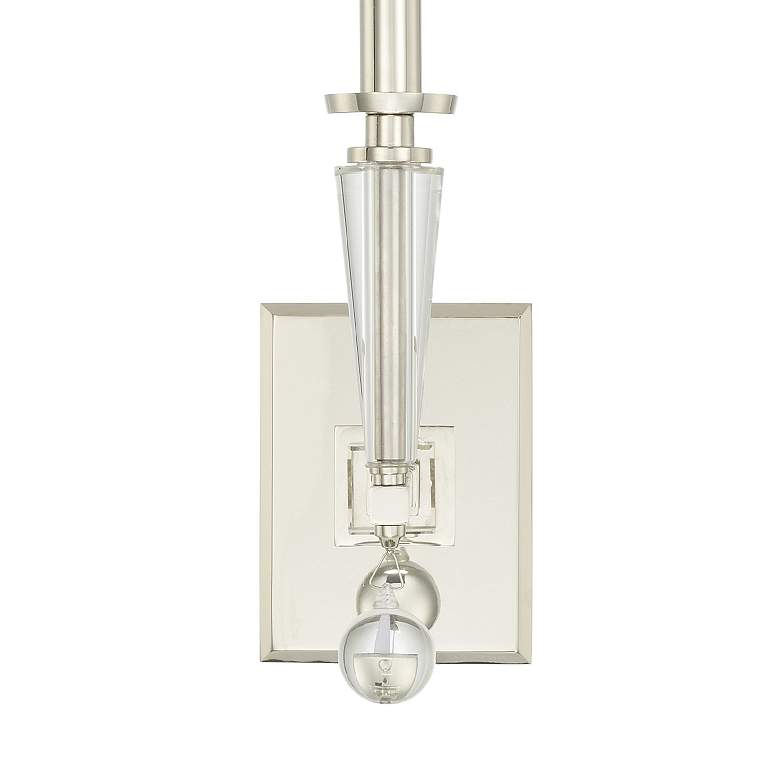 Image 4 Crystorama Paxton 17" High Nickel Sconce more views