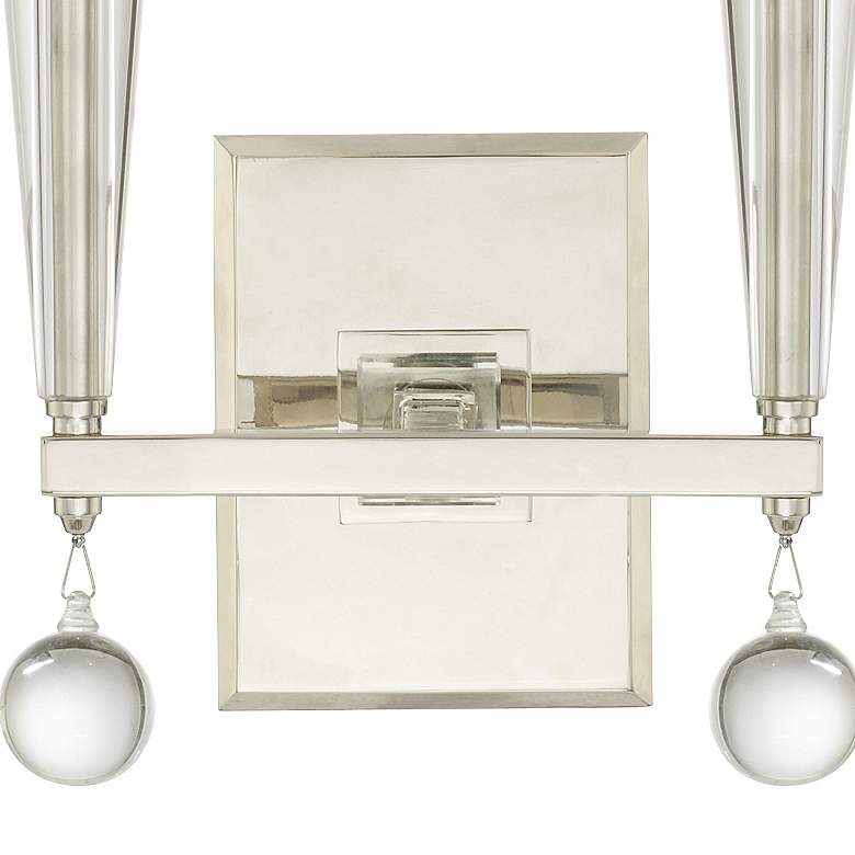 Image 3 Crystorama Paxton 18 1/2" High 2-Light Nickel Sconce more views