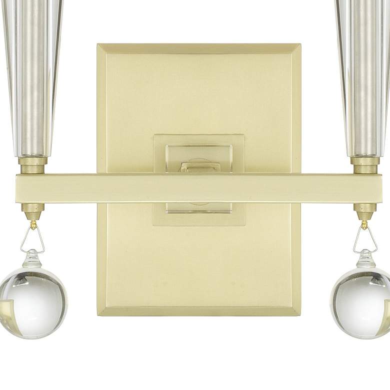Image 3 Crystorama Paxton 18 1/2"H Antique Gold 2-Light Wall Sconce more views
