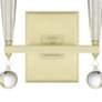 3_Crystorama Paxton 18 1/2"H Antique Gold 2-Light Wall Sconce more views