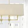 2_Crystorama Paxton 38" Wide Aged Brass Linear Chandelier more views