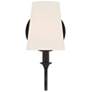 Thumbnail2 of Crystorama Payton 11 3/4" High Black Forged Wall Sconce