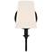 Crystorama Payton 11 3/4" High Black Forged Wall Sconce