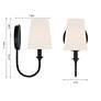 7_Crystorama Payton 11 3/4" High Black Forged Wall Sconce more views