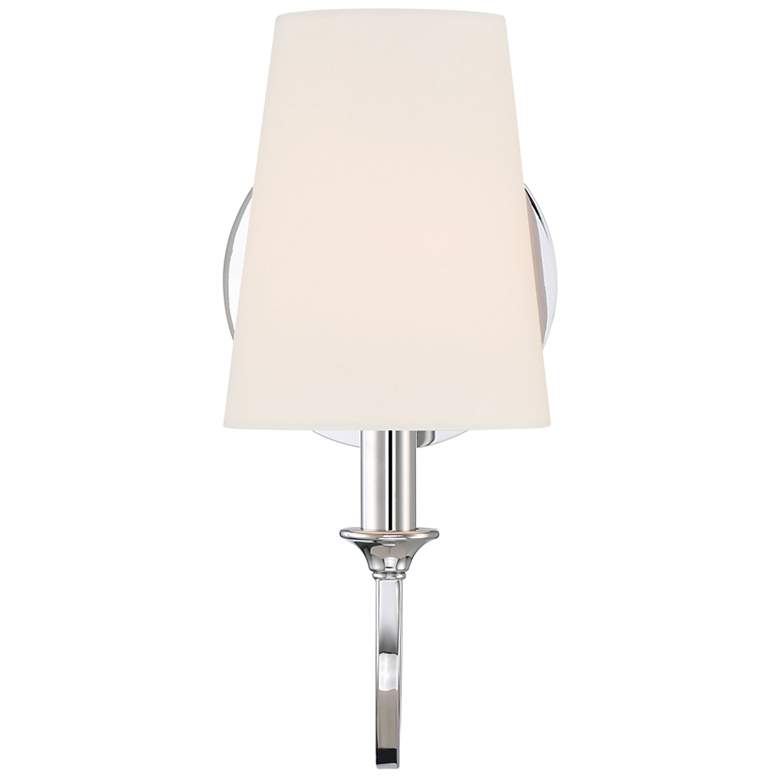 Image 1 Crystorama Payton 11 3/4" High Polished Chrome Wall Sconce