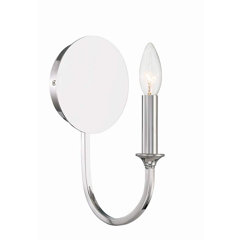 Image 5 Crystorama Payton 11 3/4" High Polished Chrome Wall Sconce more views