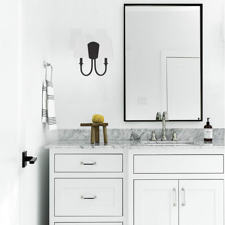 Image 6 Crystorama Payton 11 3/4"H Black Forged 2-Light Wall Sconce more views