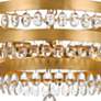 4_Crystorama Perla 21 3/4" Tiered Drum Antique Gold Crystal Chandelier more views