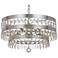 Crystorama Perla 21 3/4"W Antique Silver Crystal Chandelier