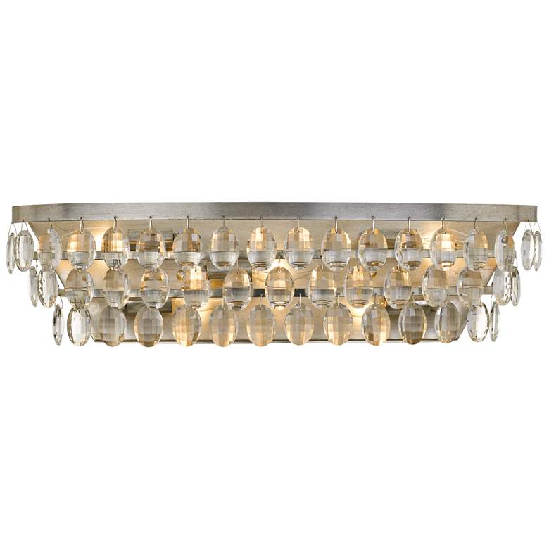 Image 1 Crystorama Perla 24" Wide Antique Silver Bath Light