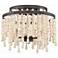 Crystorama Poppy 15" Wide Forged Bronze Ceiling Light