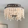 Thumbnail1 of Crystorama Poppy 15" Wide Forged Bronze Ceiling Light