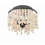 Thumbnail3 of Crystorama Poppy 15" Wide Forged Bronze Ceiling Light more views