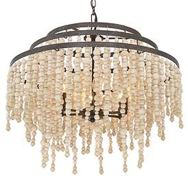 Image4 of Crystorama Poppy 15" Wide Forged Bronze Ceiling Light more views