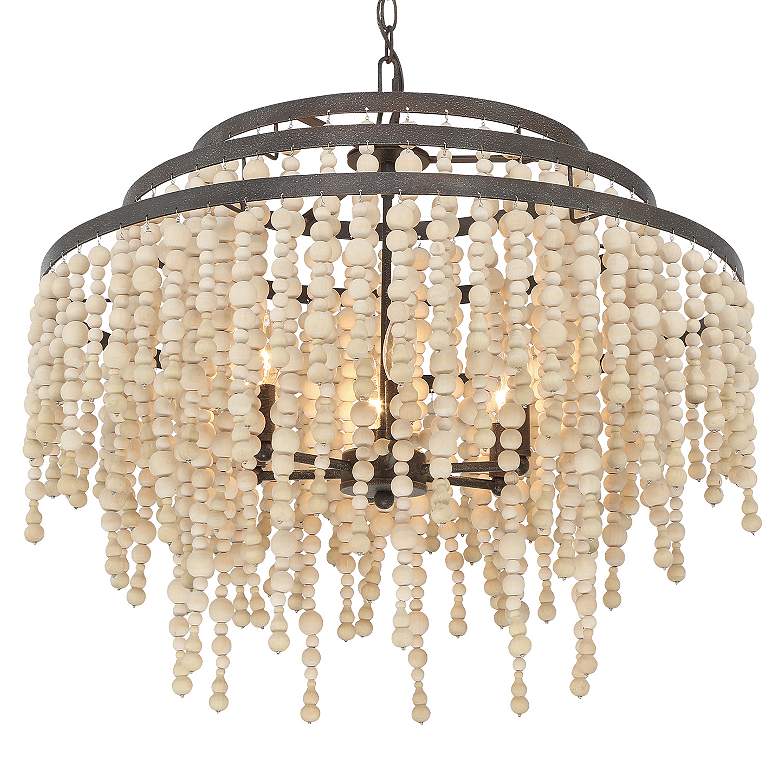 Image 4 Crystorama Poppy 15" Wide Forged Bronze Ceiling Light more views