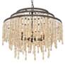 Thumbnail4 of Crystorama Poppy 15" Wide Forged Bronze Ceiling Light more views