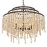 4_Crystorama Poppy 26 1/2"W Forged Bronze 6-Light Chandelier more views