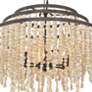 5_Crystorama Poppy 26 1/2"W Forged Bronze 6-Light Chandelier more views