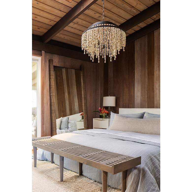 Image 6 Crystorama Poppy 26 1/2"W Forged Bronze 6-Light Chandelier more views
