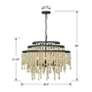 7_Crystorama Poppy 26 1/2"W Forged Bronze 6-Light Chandelier more views