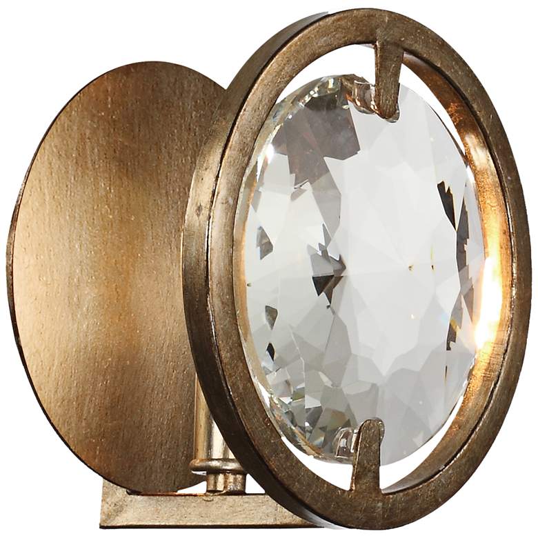 Image 1 Crystorama Quincy 7" High Distressed Twilight Wall Sconce